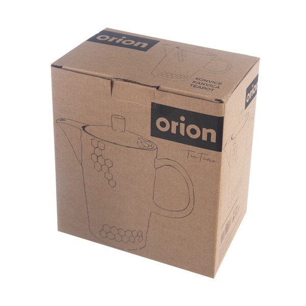 Fekete kerámia teáskanna 1,3 l Tea Time – Orion-image-4