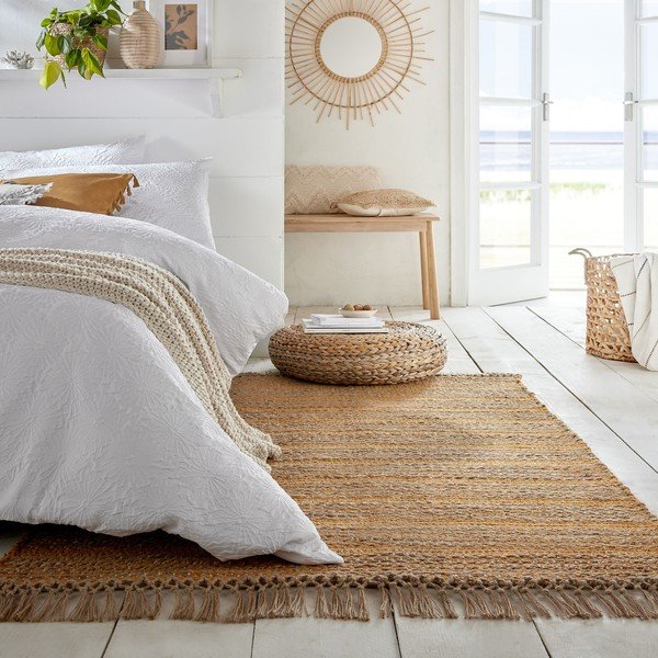 Equinox sárga juta szőnyeg, 120 x 170 cm - Flair Rugs-image-4