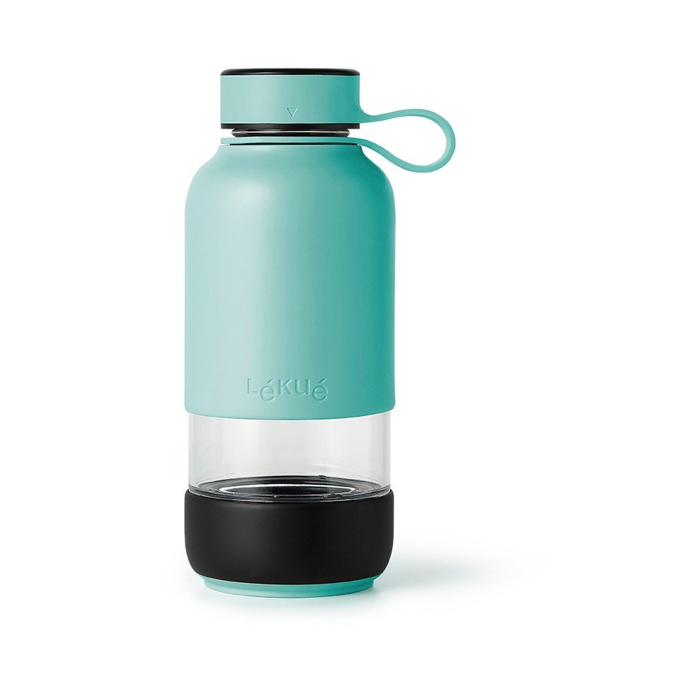 Türkiz üveg utazó ivópalack 500 ml To Go  Lékué