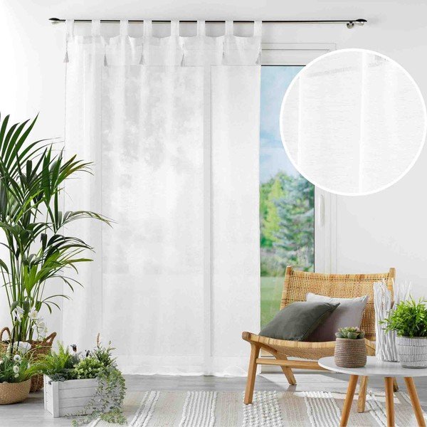 Fehér fényáteresztő függöny 140x240 cm Dalila – douceur d'intérieur-image-4
