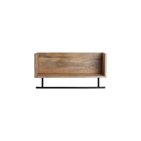 Natúr színű mangófa fali polc 65 cm Sofie – Ellos Home-image-3