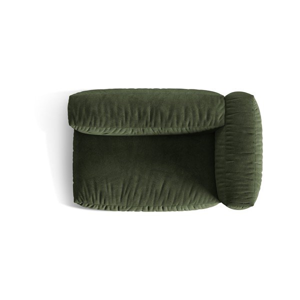 Zöld bársony kanapé modul (jobb oldali) Martina – Micadoni -image-3