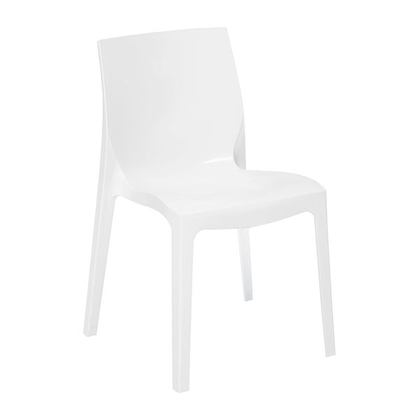 Felix fehér fényes szék - Evergreen House