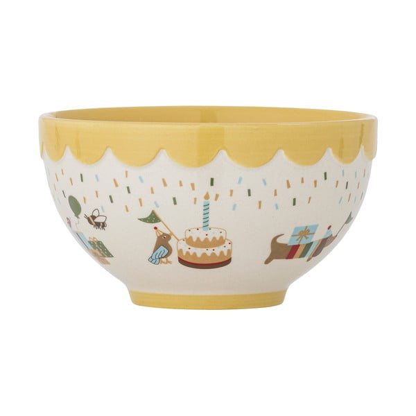Sárga-krémszínű kőedény gyerek tálka ø 13,5 cm Celebrate – Bloomingville Mini