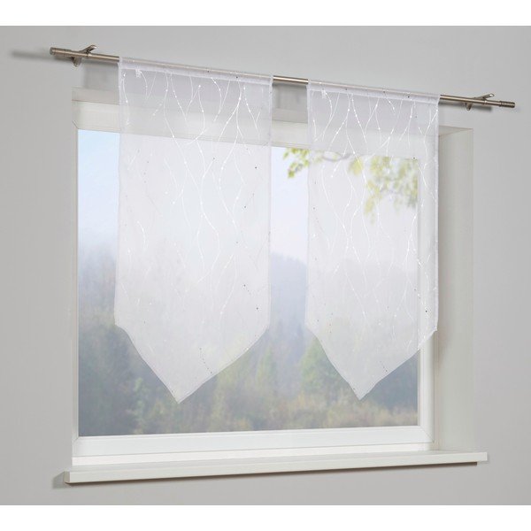 Fehér átlátszó függöny 120x60 cm Voile - Gardinia-image-1