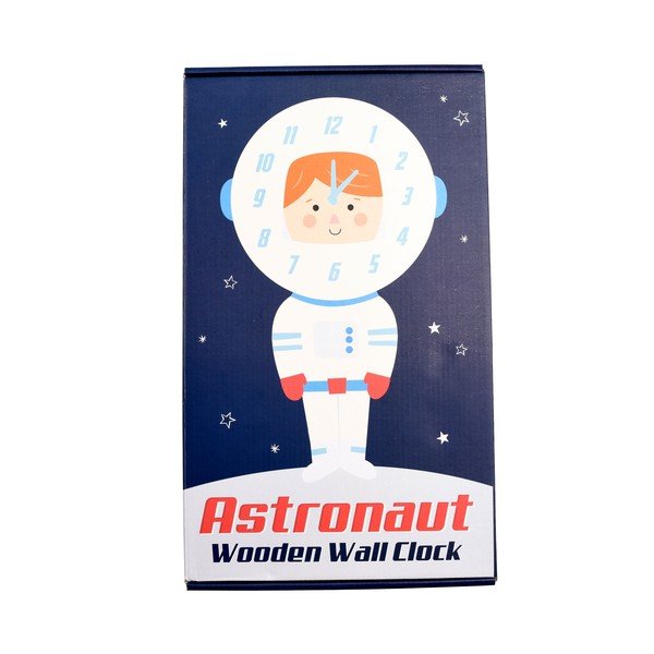 Astronaut fából készült falióra gyerekeknek - Rex London-image-2