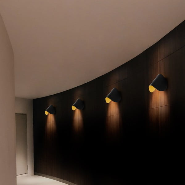 Fekete LED fali lámpa Heybe – Opviq lights-image-1