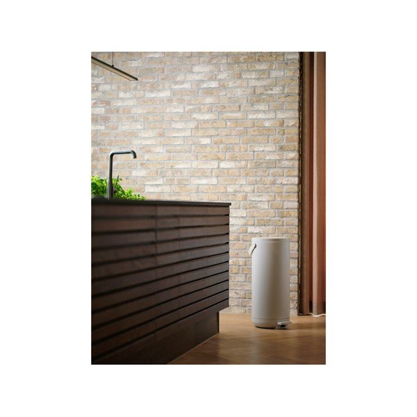 Fehér műanyag pedálos szemetes 35 l Circular – Zone-image-3