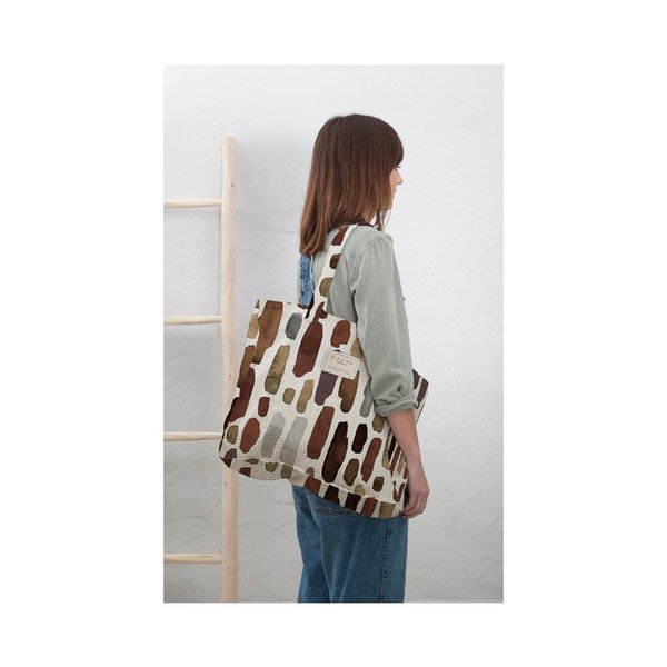 Geometric szövet táska, szélesség 42 cm - Really Nice Things Couture-image-1