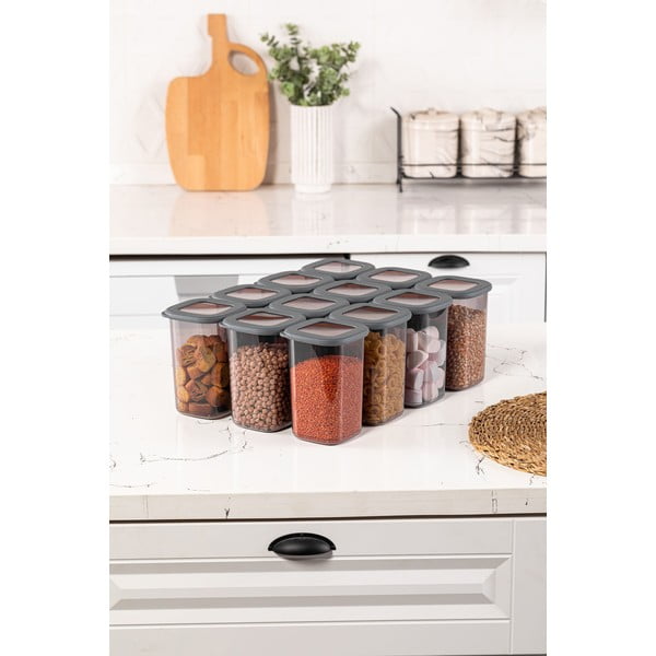 Élelmiszertartó doboz szett 12 db-os Fresco – Hermia-image-1