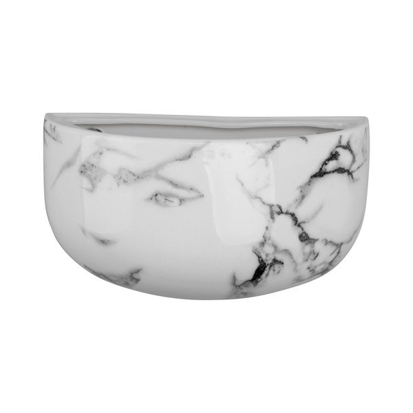 Oval kerámia függő virágcserép márvány dekorral - PT LIVING-image-2