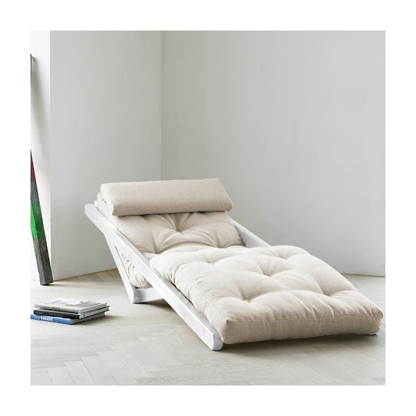 Figo White/Natural fekvőfotel, 70 cm - Karup-image-1
