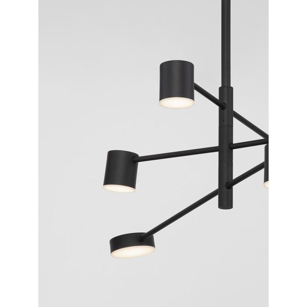 Fekete alumínium LED dimmelhető függőlámpa akrilüveg búrával ø 100 cm Nordik – Nova Luce-image-2