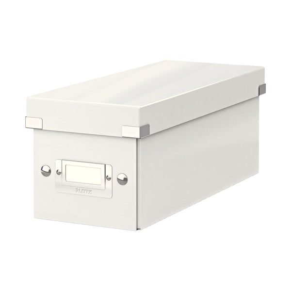 Fehér fedeles karton tárolódoboz 14x35x14 cm Click&Store – Leitz