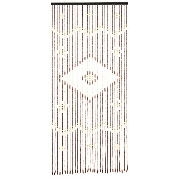 Natúr színű bambusz függöny ajtóra 90x200 cm Rhombus – Maximex