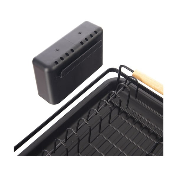 Fekete fém edényszárító 43x23,5 cm Radka – Orion-image-4