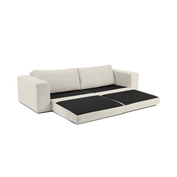 Donatella bézs kinyitható kordbársony kanapé - Milo Casa-image-4