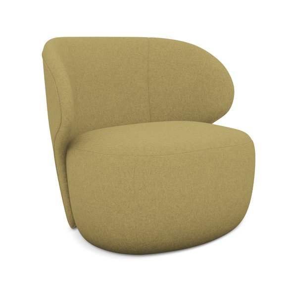 Mustársárga fotel Kama – Makamii