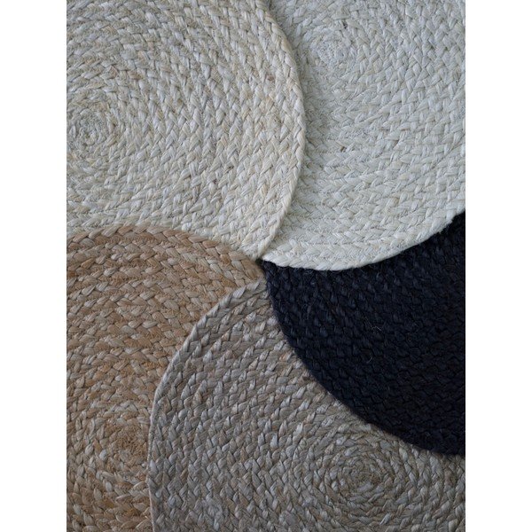 Krémszínű kétoldalas-kézi szövésű juta szőnyeg 160x230 cm Braided – Hanse Home-image-4