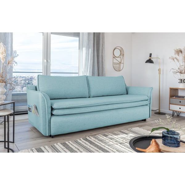 Charming Charlie világoskék kinyitható kanapé - Miuform-image-4