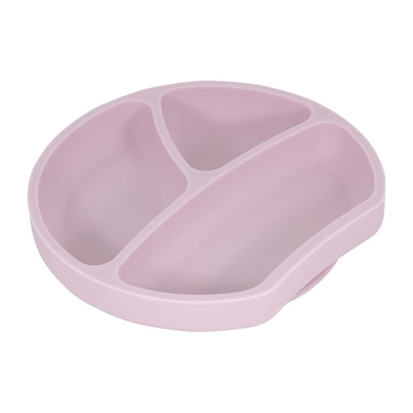 Plate rózsaszín szilikon gyerek tányér, ø 20 cm - Kindsgut