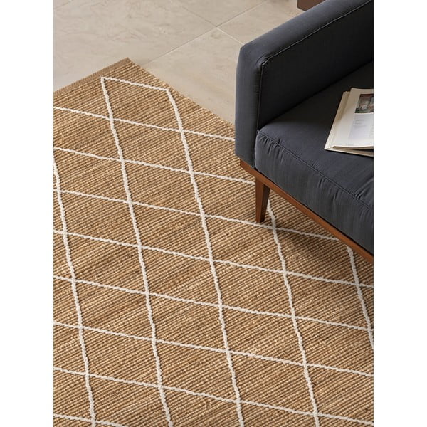 Natúr színű kézi szövésű juta szőnyeg 160x230 cm Kunu – Hanse Home-image-4