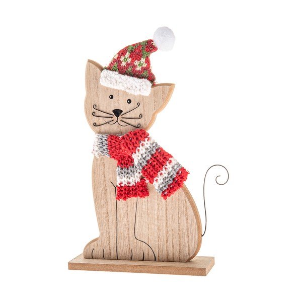 Fa karácsonyi figura (magasság 29 cm) Cat – Dakls