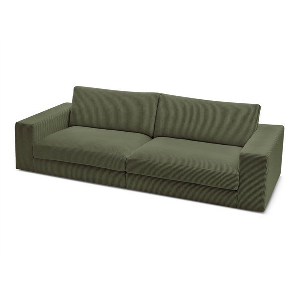 Zöld kordbársony kanapé 274 cm Leonard – Bobochic Paris-image-4