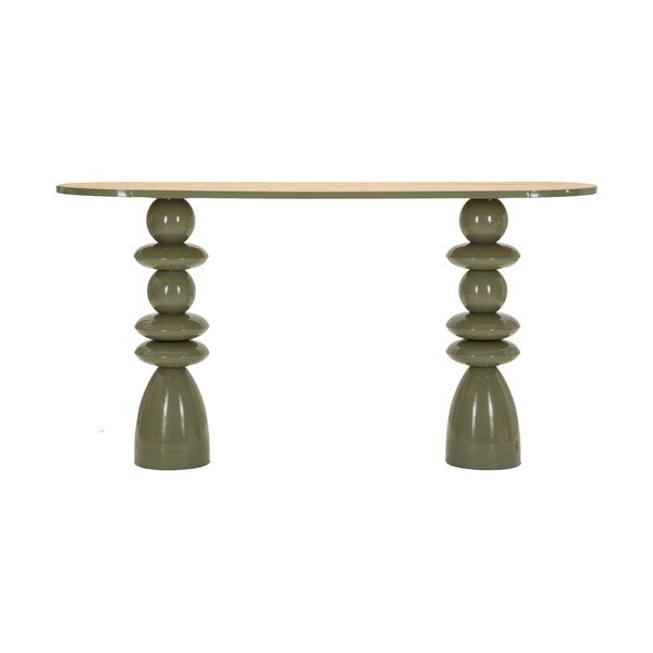 Zöld fém konzolasztal 45x150 cm Metal Console – Mauro Ferretti-image-2