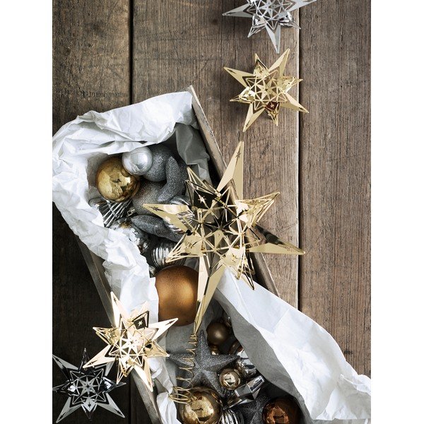 Aranyszínű karácsonyfa csúcsdísz - Kähler Design-image-4