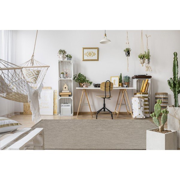 Tatami bézs kültéri szőnyeg, 200 x 200 cm - Floorita-image-1