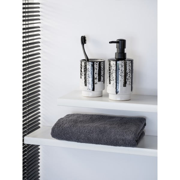 Fekete-fehér kerámia szappanadagoló 340 ml Subiza – Wenko-image-2