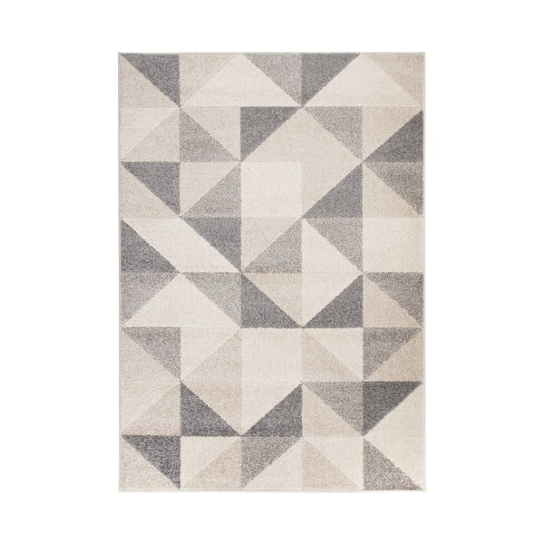 Urban Triangle szürke-bézs szőnyeg, 100 x 150 cm - Flair Rugs