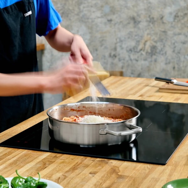 Rozsdamentes acél serpenyő fedővel ø 28 cm tegame Lucca 3.0 – FABINI-image-1