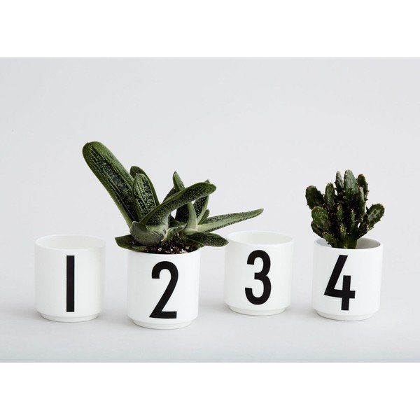 Porcelán gyertyatartó készlet 4 db-os Mini - Design Letters-image-2