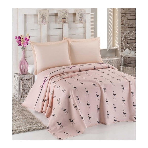 Flamingo könnyű ágytakaró, 200 x 235 cm