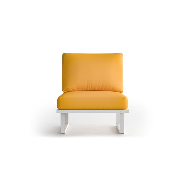 Angie sárga kerti fotel, világos lábakkal - Marie Claire Home