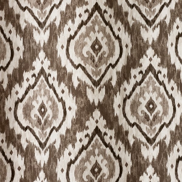 Barna függöny szett 2 db-os 117x137 cm Suri Geo – Pineapple Elephant-image-3