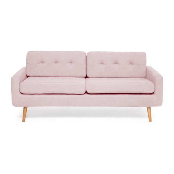 Ina rózsaszín háromszemélyes kanapé - Vivonita