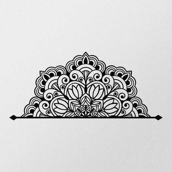 Fém fali dekoráció 160x70 cm Mandala – Wallity-image-4