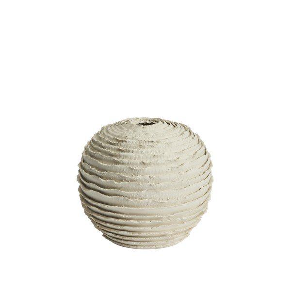 Krémszínű kerámia kézzel készített váza (magasság 21 cm) Evania – Kave Home