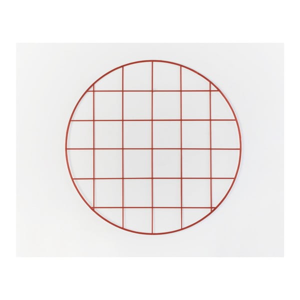 Circle Rojo piros üzenőtábla drótból, ⌀ 59 cm - Really Nice Things