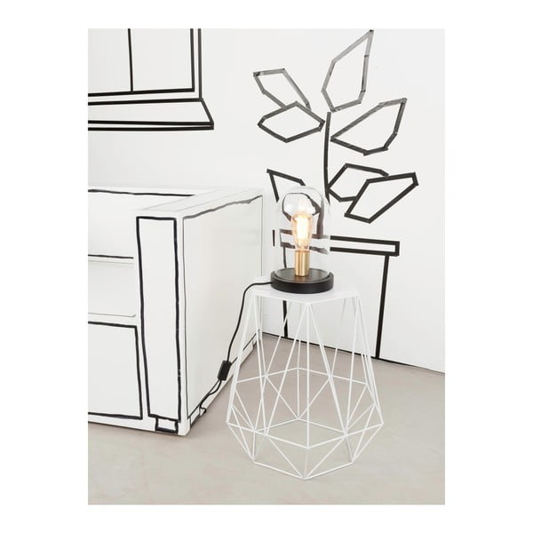 Fekete asztali lámpa üveg búrával (magasság 30 cm) Seattle – it's about RoMi-image-3