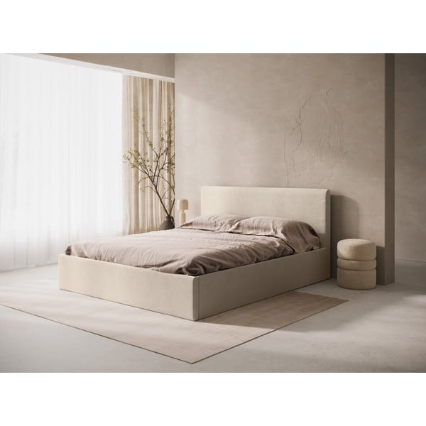 Világosbarna kárpitozott ágytámla 170,5x100 cm Remo – Micadoni -image-1