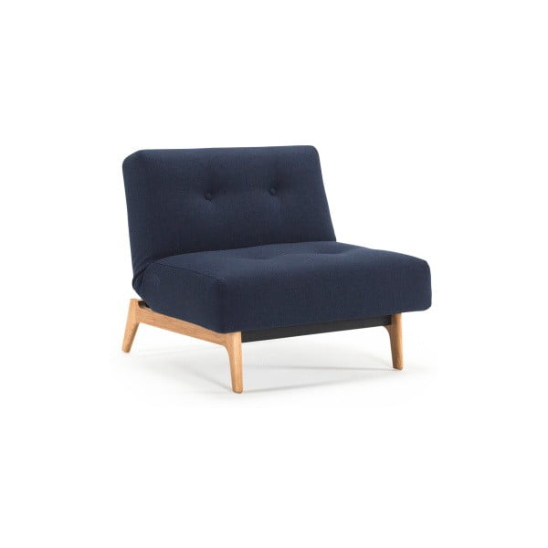 Buri kék állítható fotel világos lábakkal - Innovation