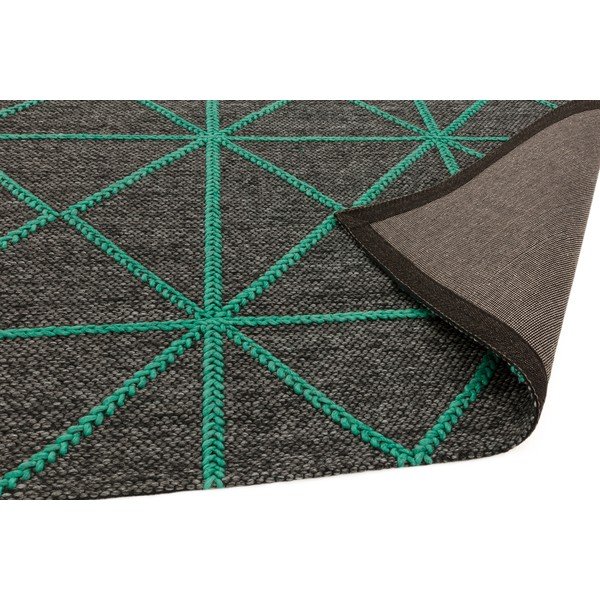 Carpets Prism fekete-zöld szőnyeg, 120 x 170 cm - Asiatic Carpets-image-1