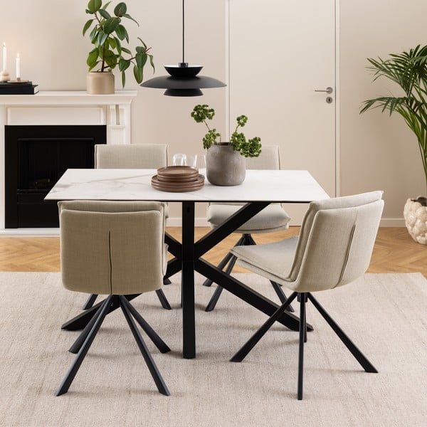 Krémszínű étkezőszék Flynn – Actona-image-1