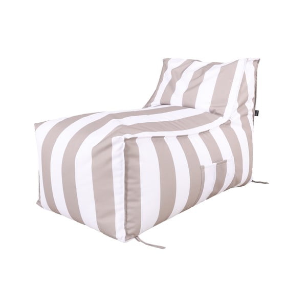 Fehér-szürke kerti babzsák – Bonami Essentials