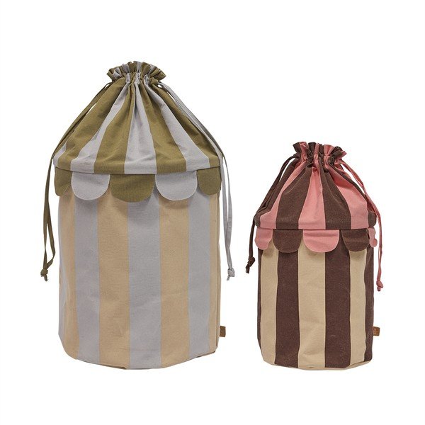 Textil játéktároló kosár szett 2 db-os ø 38x66 cm Saga – OYOY Mini