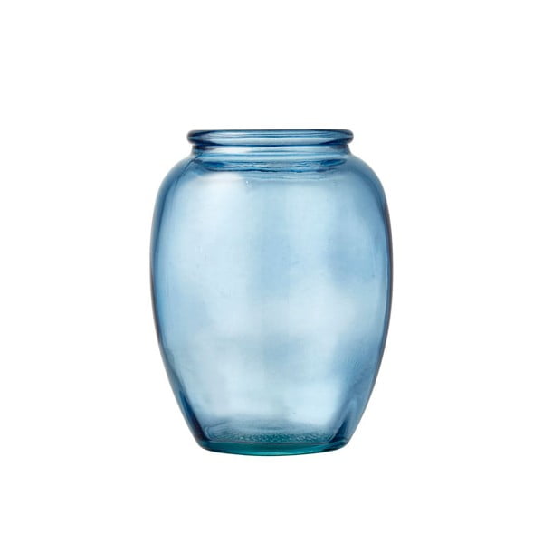 Kusintha kék üveg váza, ø 10 cm - Bitz